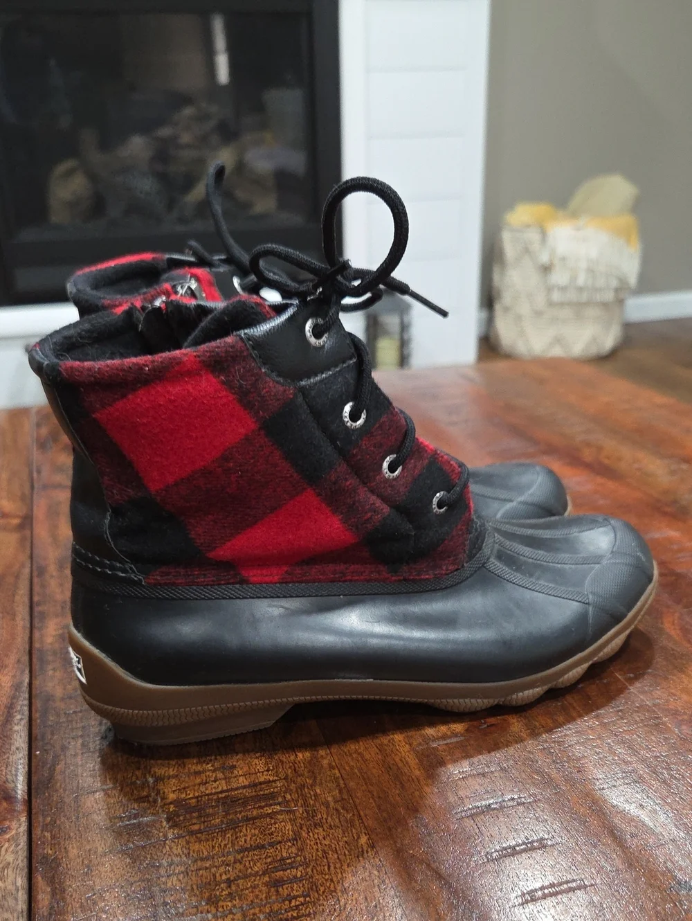 Sperry Buffalo Plaid Boots